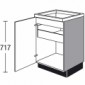 Unterschrank für Kochmulde o. Induktionskochfeld [2/16]