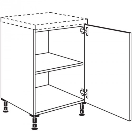 Unterschrank mit 1 durchgehender Tür
