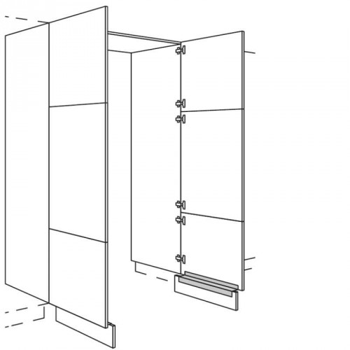 Hochschrank Durchgangstür