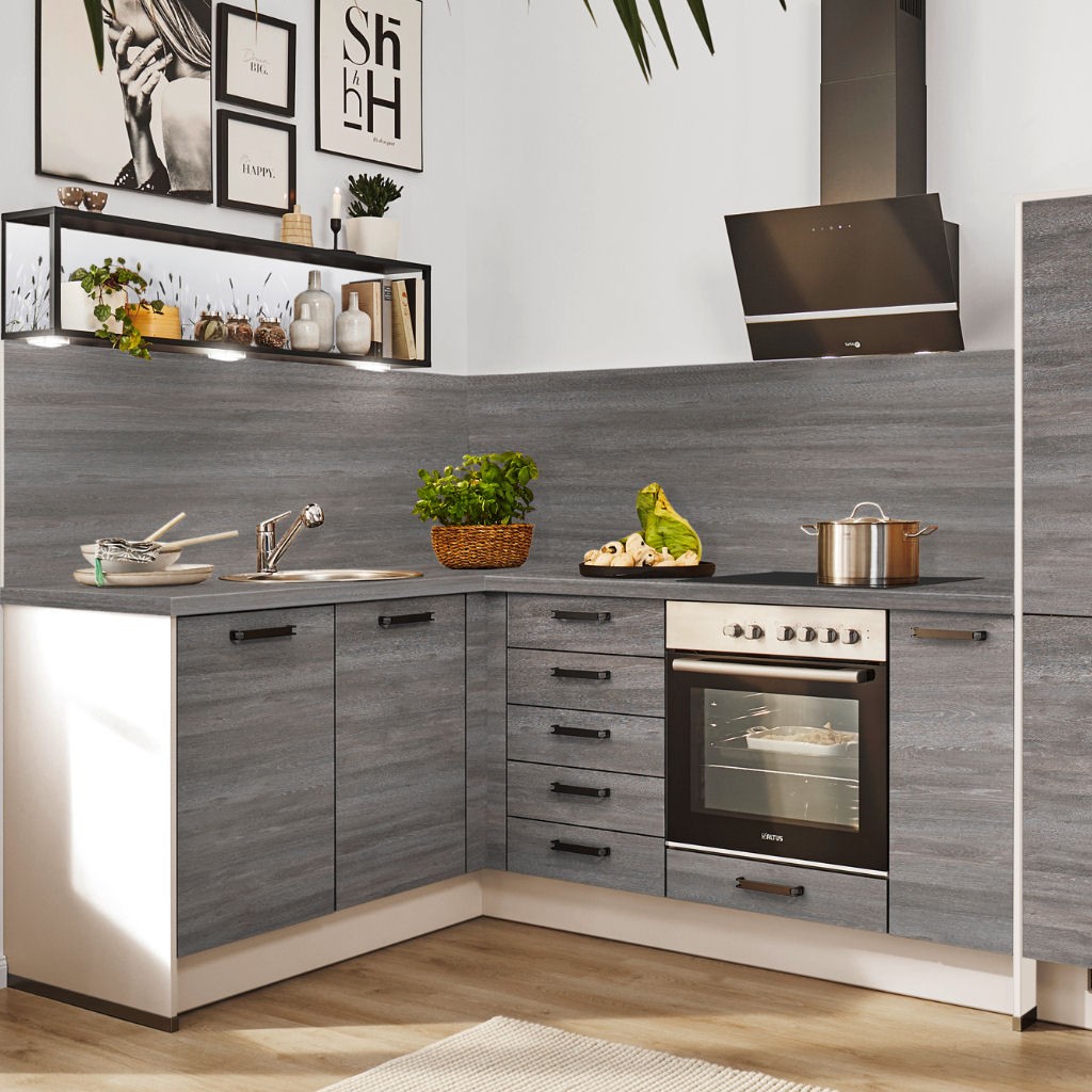 Unterschrank mit 3 Schubkasten und 1 Auszug