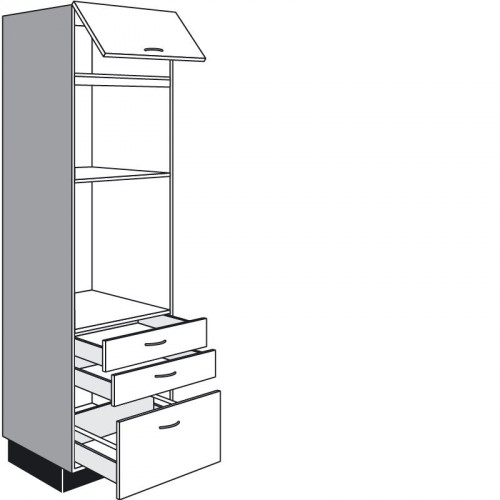 Geräteschrank mit 1 Klappe und 1 Auszug