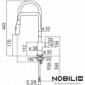 Nobili Flag Einhandmischer mit verstell-/herausziehbarer Spülbrause [3/5]
