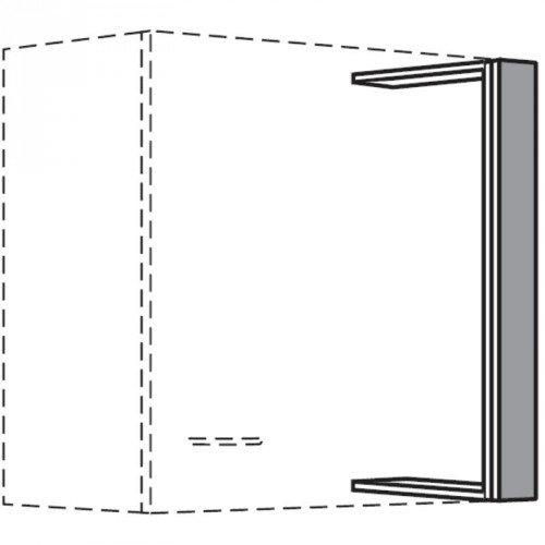 Passleiste für Hängeschränke in Frontfarbe