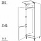 Hochschrank Geräte-Umbau für Kühl-Gefrierautomat [2/9]