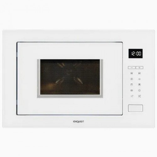 Einbau-Mikrowelle in weiss mit Grill