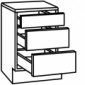 Auszug-Unterschrank Komfort mit 1 Schublade und 2 Auszügen [33/34]