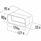 Rohrbogen horizontal 15° mit einseitig angeformter Muffe [2/2]