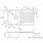 Spüle mit Abtropffläche in Edelstahl Centurio L10 [2/4]