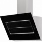 Wandhaube Kopffrei Glas schwarz mit Edelstahl [5/6]