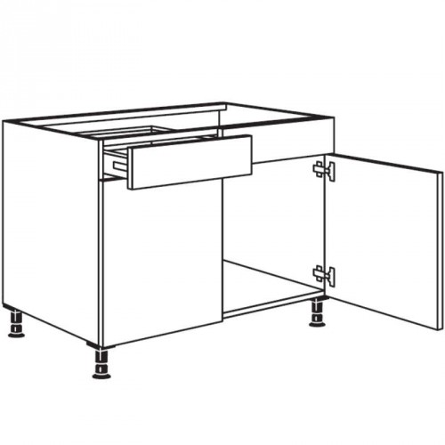 Spülenschrank mit 2 Türen