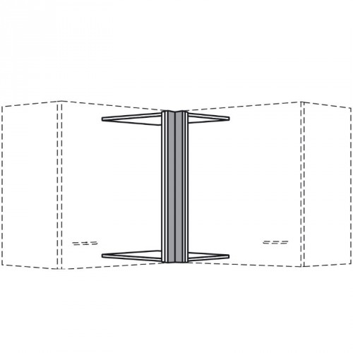 Eckblende für Hängeschränke 579 mm hoch in Frontfarbe