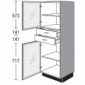 Highboard mit 2 Glasdrehtüren oben/unten [2/17]