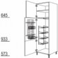 Besen-/Geräteschrank mit 1 verlaschte Tür [2/9]