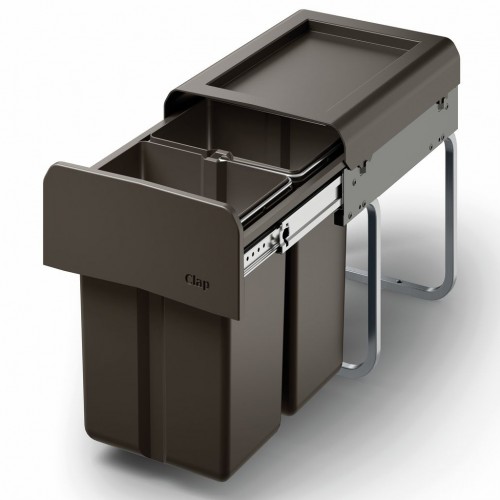 Abfall-Eimer für Auszugtechnik für Drehtüren 2 x 7,5 Liter