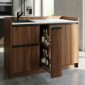 modulLINE ML 120F KA Minik&uuml;che aus Holz mit K&uuml;hlschrank und 2 Ausz&uuml;ge [1/25]