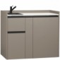 modulLINE ML 120F KA Minik&uuml;che aus Holz mit K&uuml;hlschrank und 2 Ausz&uuml;ge [12/25]