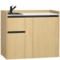 modulLINE ML 120F KA Minik&uuml;che aus Holz mit K&uuml;hlschrank und 2 Ausz&uuml;ge [13/25]