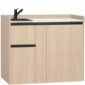 modulLINE ML 120F KA Minik&uuml;che aus Holz mit K&uuml;hlschrank und 2 Ausz&uuml;ge [15/25]