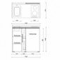modulLINE ML 120F KA Minik&uuml;che aus Holz mit K&uuml;hlschrank und 2 Ausz&uuml;ge [22/25]