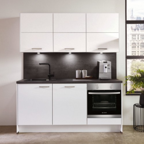 Minikuche 180 Cm Mit Wand Unterschranke