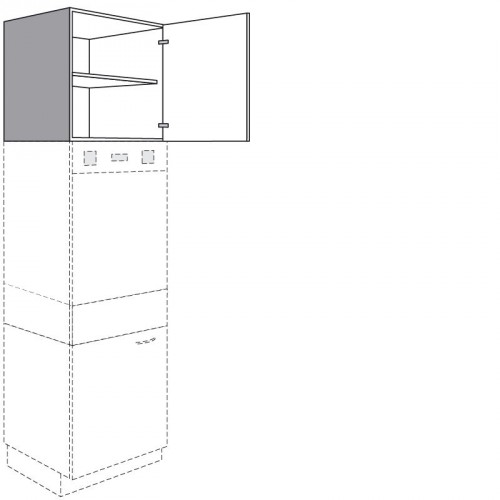 Aufsatzschrank mit 1 Drehtür