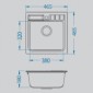 Kompakte Küchenspüle Kunstgranit Niagara 20 [3/4]
