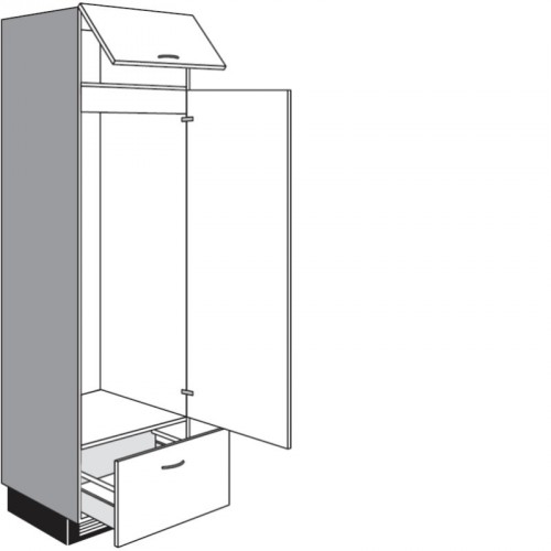 Seitenschrank für Einbaugeräte mit 1 Geräte-Drehtür