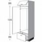 Seitenschrank für Einbaugeräte mit 1 Geräte-Drehtür [2/21]