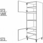 Hochschrank für Geräte-Umbauten, Mikrowelle und Dampfgarer [2/9]