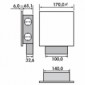 Mira Quad Glas-USB Steckdosenelement 3-fach [2/4]