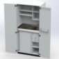 Schrankküche Büroküche mit Drehtüren PKD 100 cm breit [2/9]