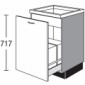 Spülen-Unterschrank mit 1 Auszug und Abfalleimern zur Mülltrennung [2/18]
