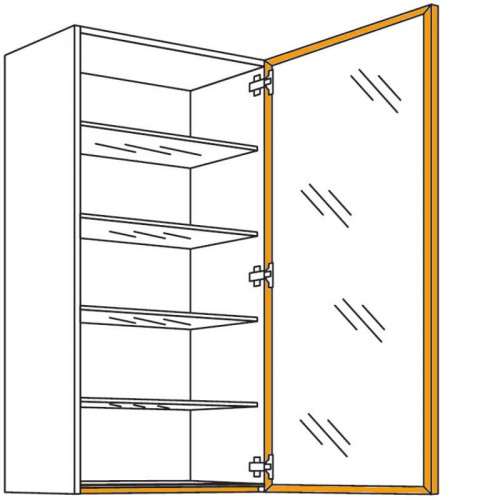 Glas-Wandschrank Flat