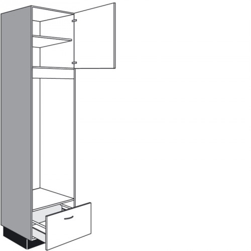 Hochschrank für Einbaugeräte mit 1 Drehtür