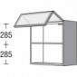 Hängeschrank mit Faltlifttür Vollglasfront [2/16]