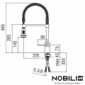 Nobili Cube CB00700/3CR Spültischmischer mit verstellbarer Brause [2/4]