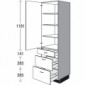 Seitenschrank für Geschirr mit 1 Drehtür [2/17]