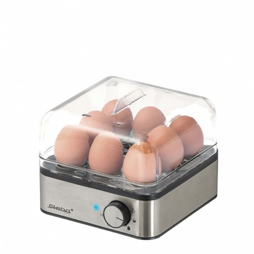 Elektr. Edelstahl-Eierkocher für 8 Eier mit 2 Pochiereinsätzen
