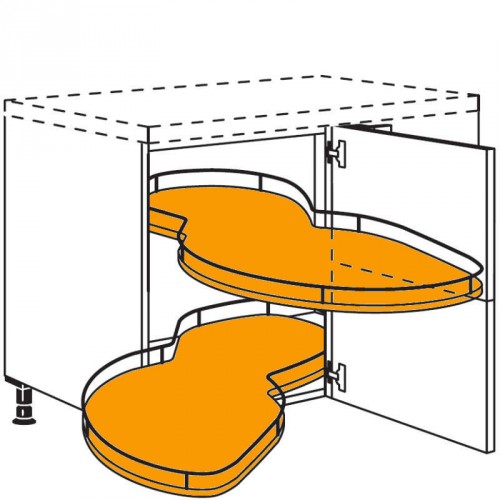 Eckschrank mit Schwenkauszug