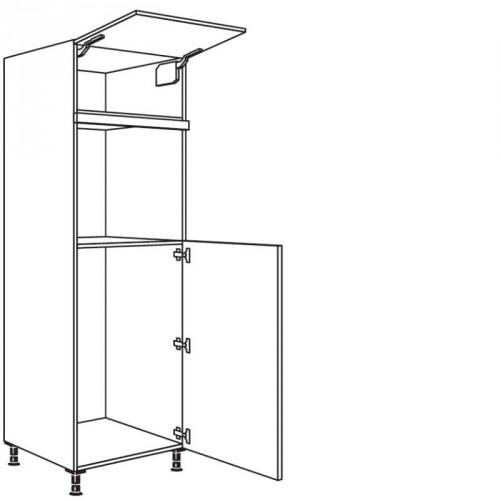 Hochschrank Geräte-Umbau für Kühlautomat und Backofen