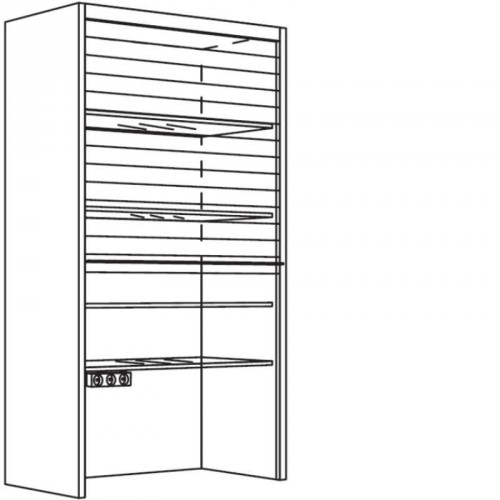 Aufsatzschrank Glas-Jalousie 1330 mm