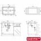 Einbau-Doppelspülbecken aus Edelstahl [3/3]