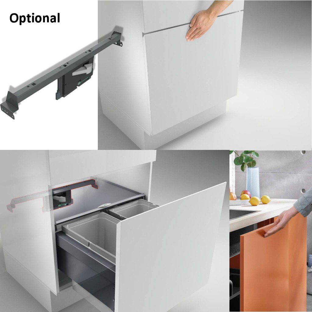 Cox ® Box 350 S/900-4, Abfallsammler für vorhandene Auszüge, ohne Biodeckel, hel Cox ® Box 350 S/900-4, Abfallsammler für vorhandene Auszüge, ohne Biodeckel, hel