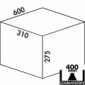 Einbau-Abfallsammler Cox(R) Box 275 K/600-2 mit 2 x 12 Liter [3/5]