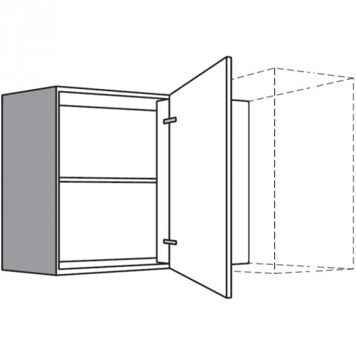 Eck-Hängeschrank mit 1 Drehtür