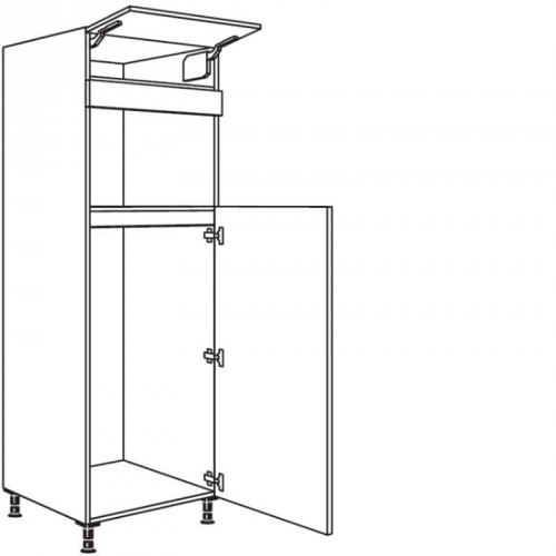 Hochschrank Geräte-Umbau für Kühlautomat und Mikrowelle