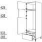 Hochschrank Geräte-Umbau für Kühl- und Gefrierautomat [2/9]