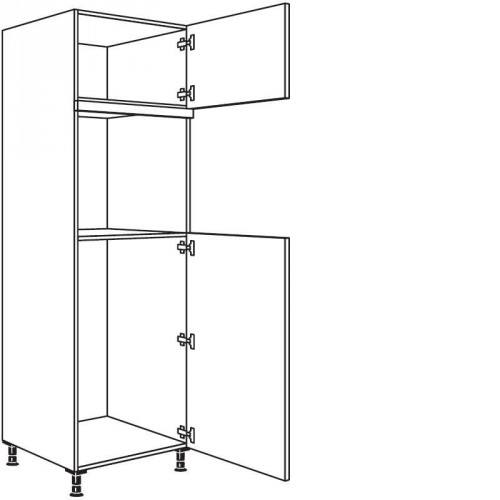 Hochschrank Geräte-Umbau für Kühlautomat und Backofen