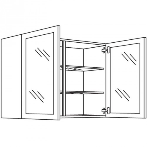 Wandschrank mit Glasrahmentür