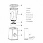 Edelstahl-Smoothie-Maker mit 600 ml Mixkrug und 2 Flaschen [5/5]